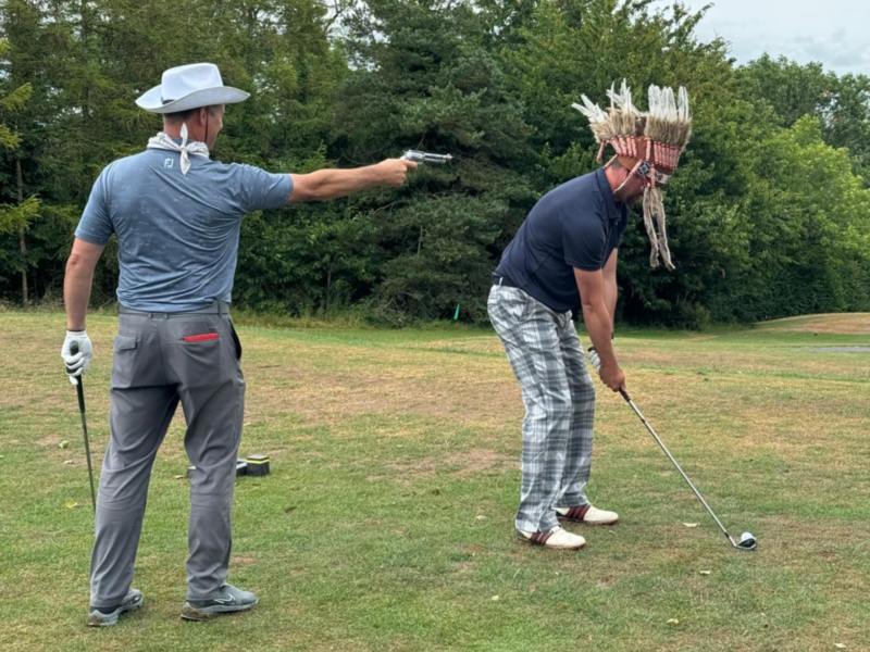 Cowboy and indian golf