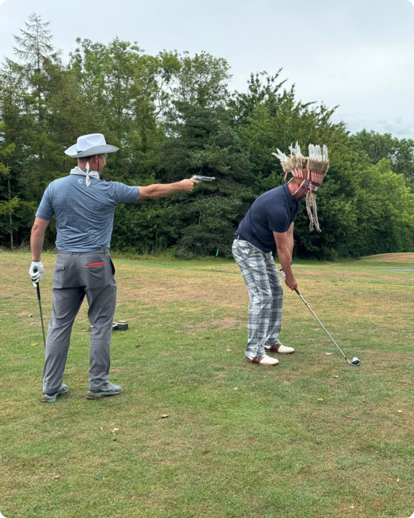 Fairway cowboys and Indians