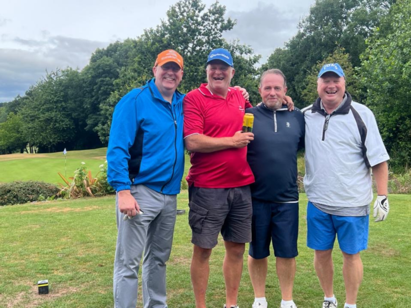 Happy Group photo ready to play some golf