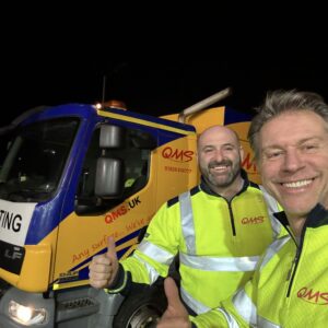 Liam and Greg out doing some night work