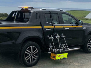 LifeLine device attached on side of a truck