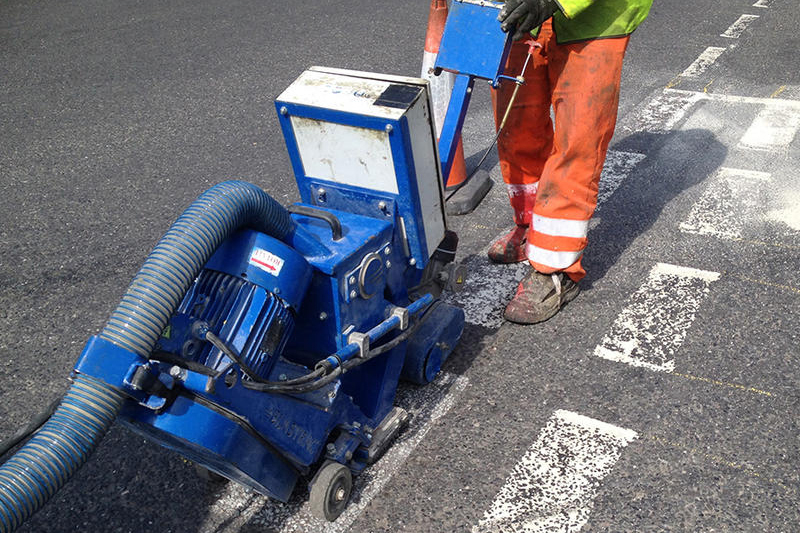 QMS line marking removal