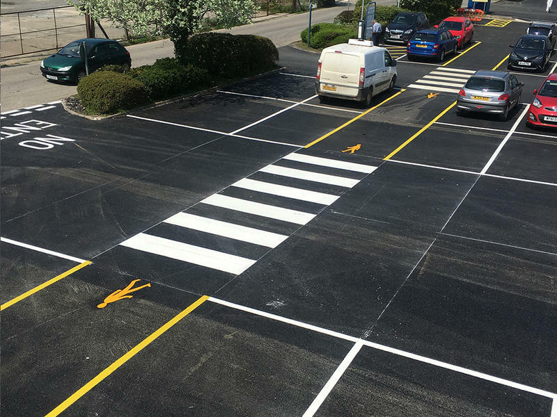 Pedestrian marking and crossing