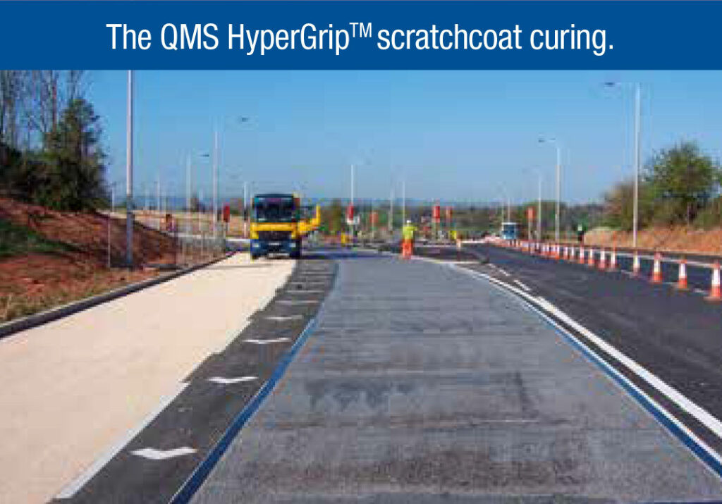 QMS hypergrip scratchcoat curing