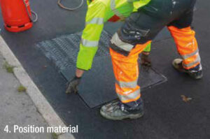 QMS hypergrip step four position material