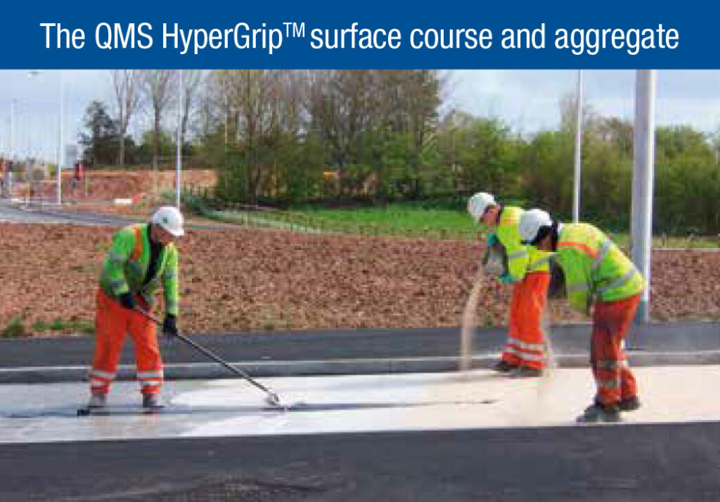 QMS hypergrip surface course