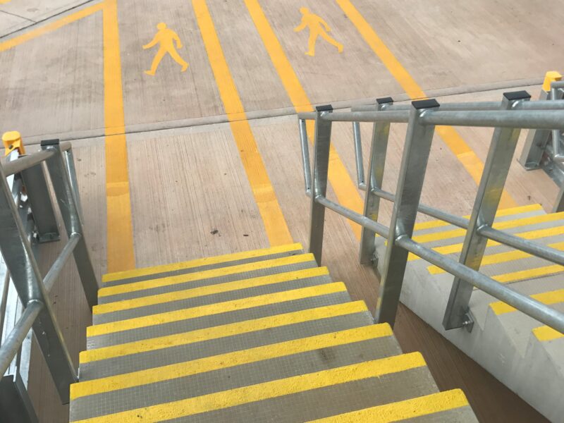 Warehouse Steps Line Marking