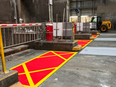 UV line markings in Warehouse