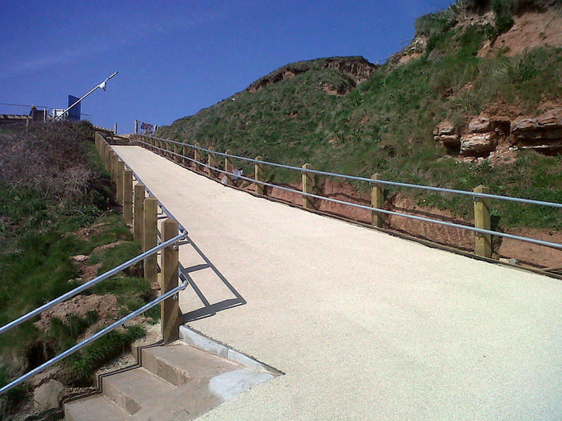 Resin Bound Surfacing pathway leading up cliff