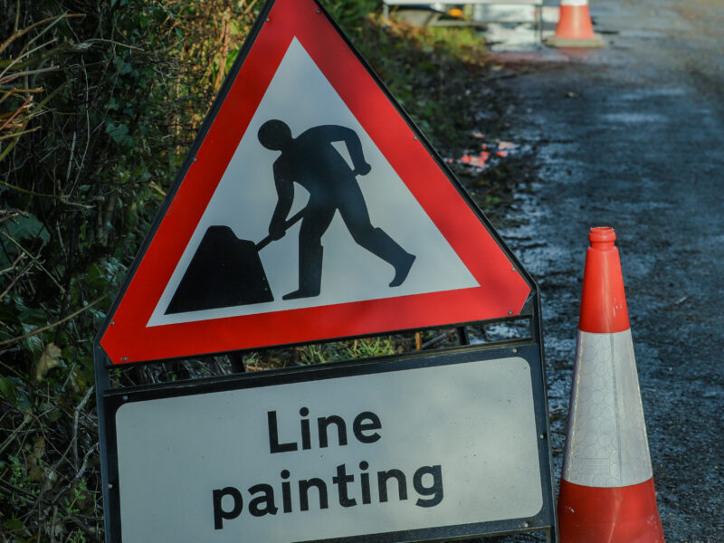 Line Marking sign