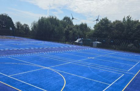 Blue Sports Court