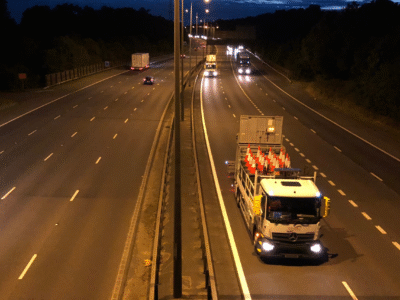 QMS motorway line highway painting