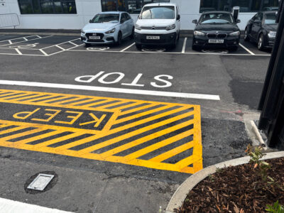 External Line Marking at Recycling Centre