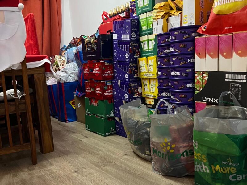 Food for 120 families this Christmas from QMS and Carysil