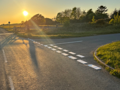 crossroad sunset