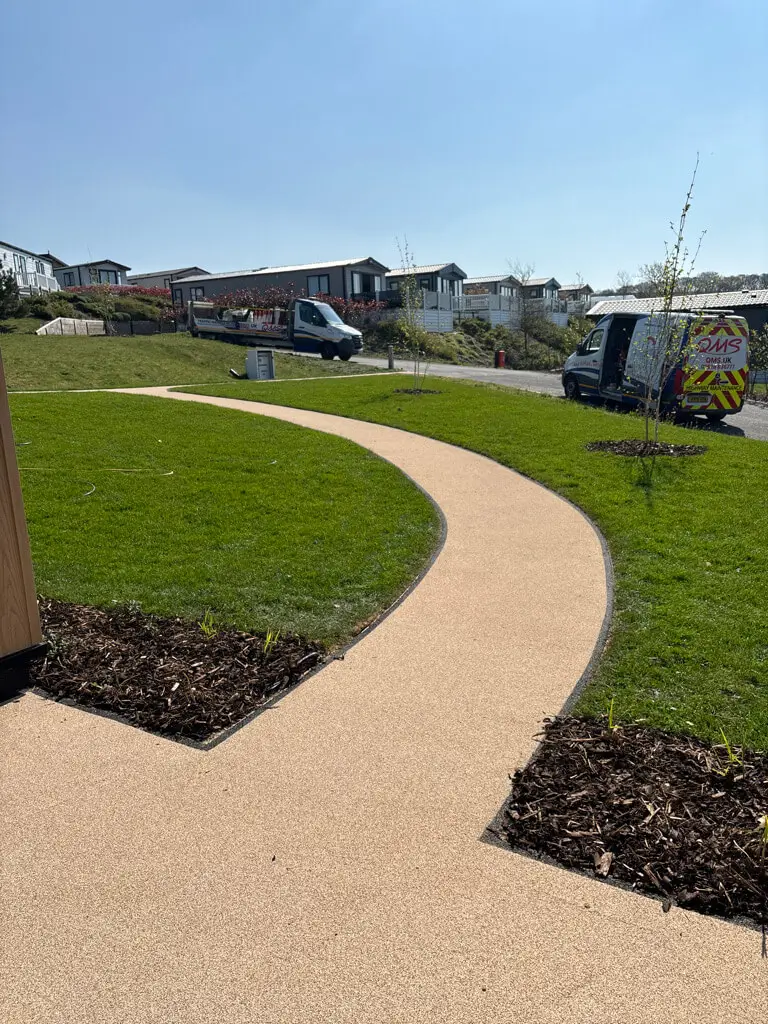 QMS Decosurf applied to a pathway