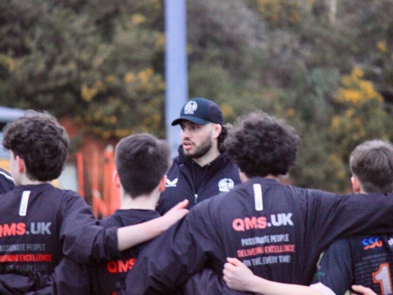 Brixham U14s kit with QMS.UK branding