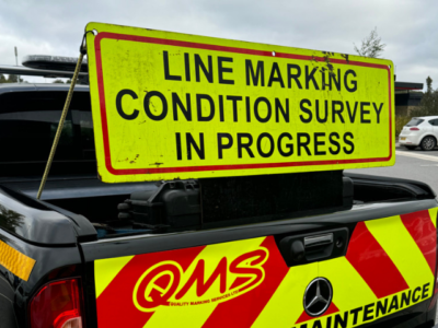 line marking survey sign