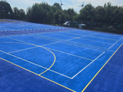 blue astro tennis badminton and netball courts