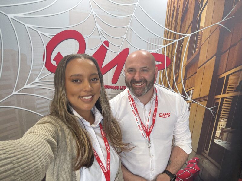 Virginia and Liam at Torquay Academy Careers Fair