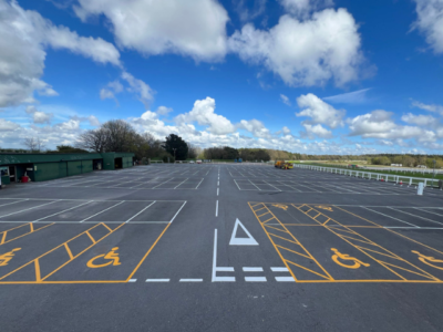 newton abbot race course line marking