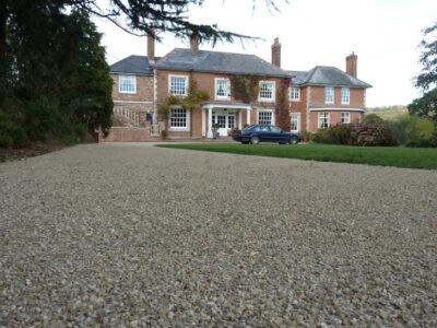 Large decorative resin driveway