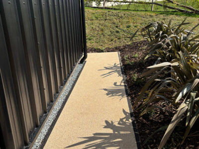 Resin Bound Pathway for Tregoad Swimming Pool Cornwall