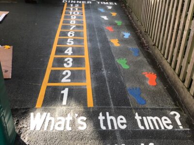 What's The Time Mr Wolf Playground Markings