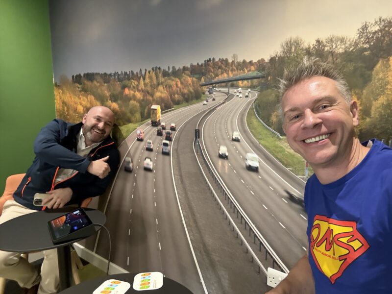 Greg and Liam at M6 Toll meeting