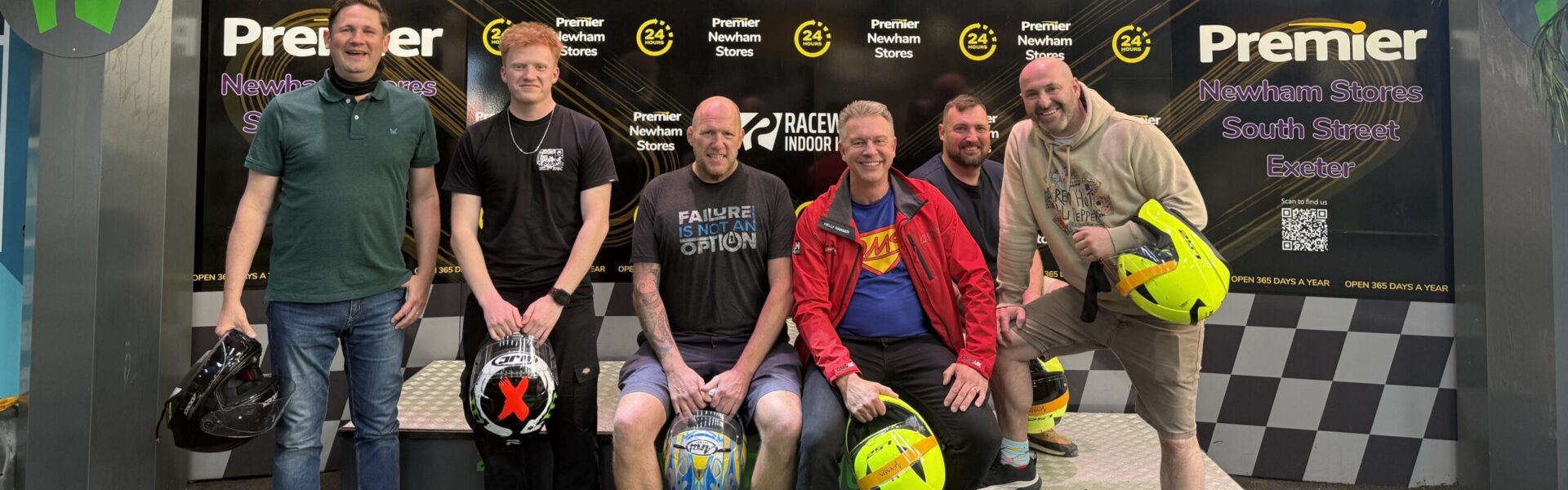 QMS team at Raceworld in support of Hospiscare